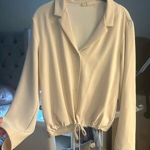 Cream blouse